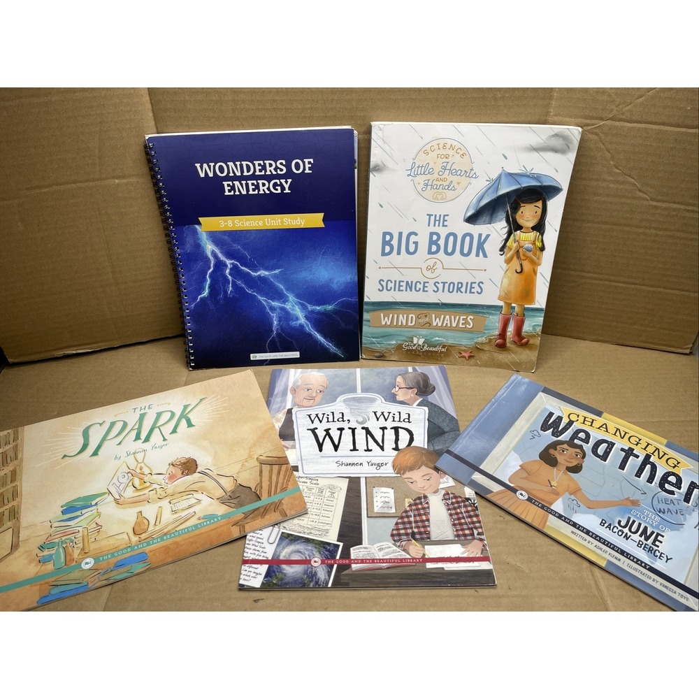 The Good and the Beautiful Science Books Lot Wonders of Energy Level 3-8